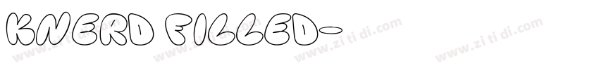 KNERD FILLED字体转换